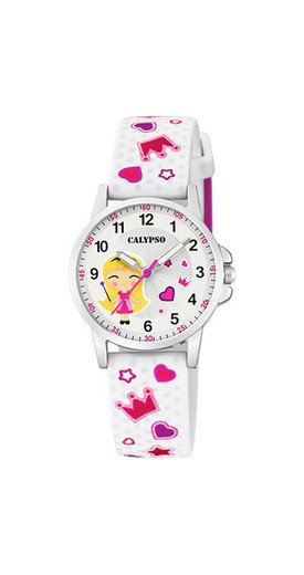Reloj Calypso Infantil K5776/1 Sport Blanco