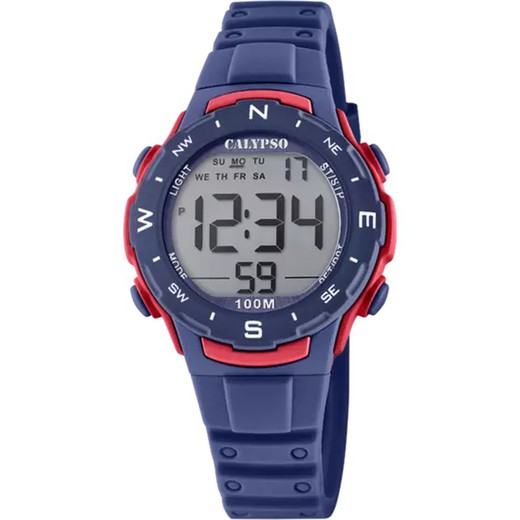 Reloj Calypso Infantil K5801/4 Sport Azul Bicolor Rojo