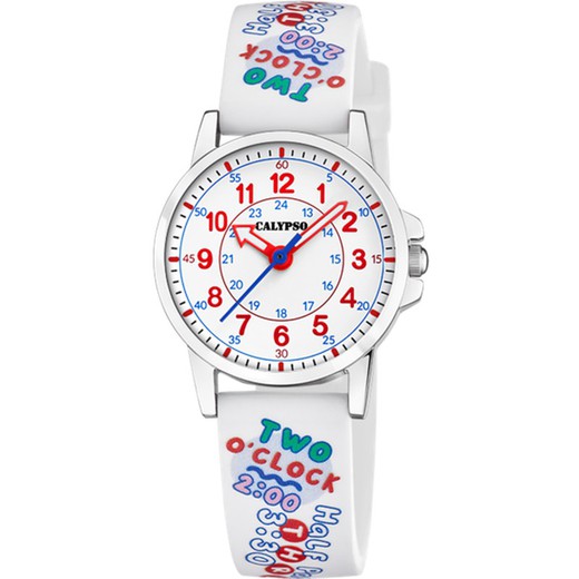 Reloj Calypso Infantil K5824/1 Sport Blanco