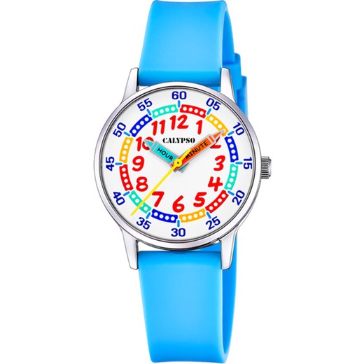 Reloj Calypso Infantil K5826/2 Sport Azul Celeste