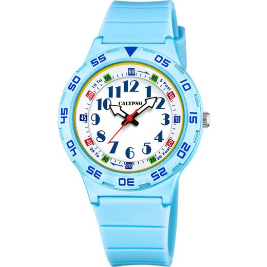 Reloj Calypso Infantil K5828/2 Sport Azul Celeste