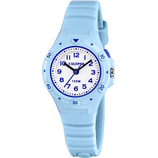 Reloj Calypso Infantil K5846/2 Sport Azul Celeste