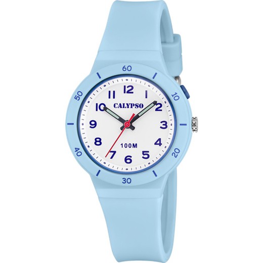 Reloj Calypso Infantil K5848/2 Sport Azul Celeste