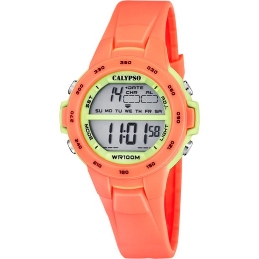 Calypso Kinderuhr K5850/4 Sport Orange Bicolor Gelb