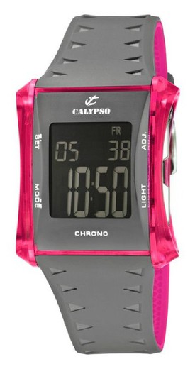 Reloj Calypso Mujer K5584/6 Sport Gris Bicolor Rosa