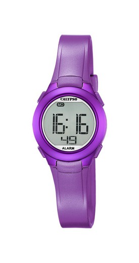 Relógio feminino Calypso K5677/2 esportivo lilás