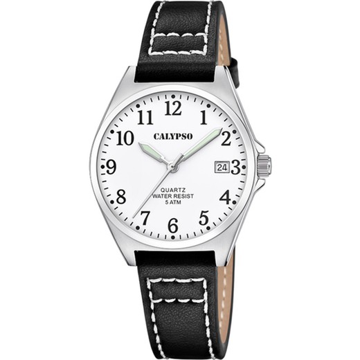 Reloj Calypso Mujer K5869/1 Piel Negra Basic