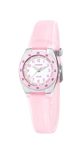 Relógio feminino Calypso K6043/B esportivo rosa