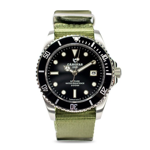 Reloj Canovas 1929 Hombre CA1929-631 Nylon Verde Militar