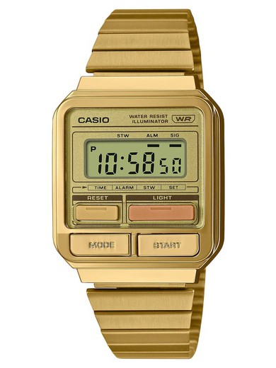 Χρυσό ρολόι Casio A120WEG-9AEF