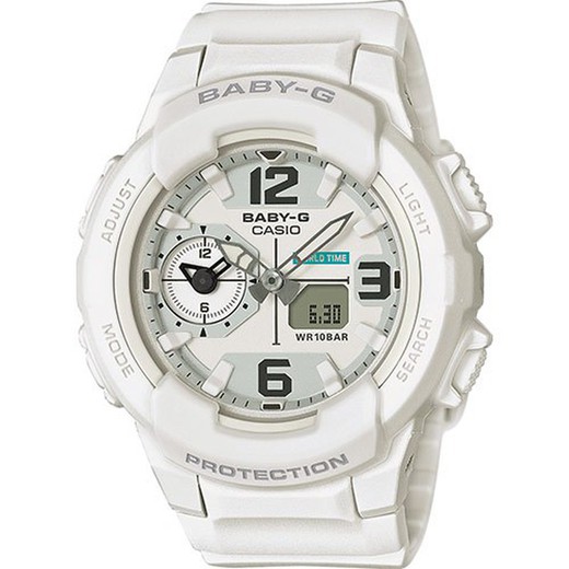 Γυναικείο ρολόι Casio Baby-G BGA-230-7BER Λευκό