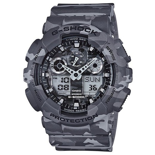 Reloj Casio G-Shock Camuflaje Gris GA-100CM-8AER