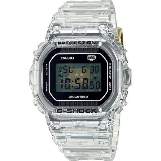 Przezroczysty sportowy zegarek Casio G-Shock DW-5040RX-7AER