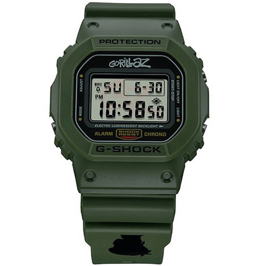 Reloj Casio G-Shock DW-5600GRLZM-3ER Gorillaz Verde