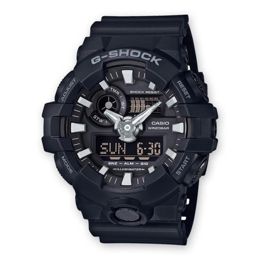 Casio G-Shock GA-700-1BER Μαύρο ρολόι