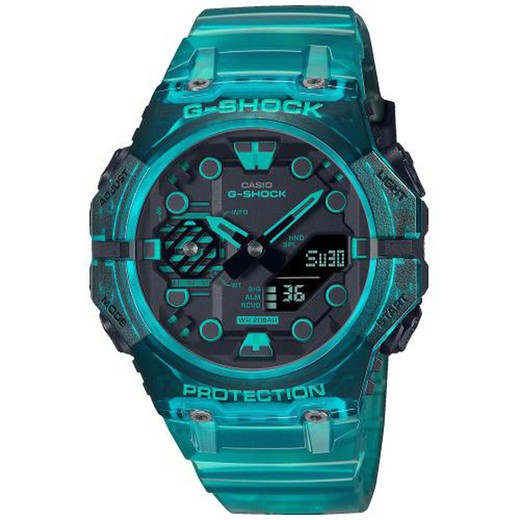 Casio G-Shock GA-B001G-2AER Sportowy niebieski przezroczysty zegarek