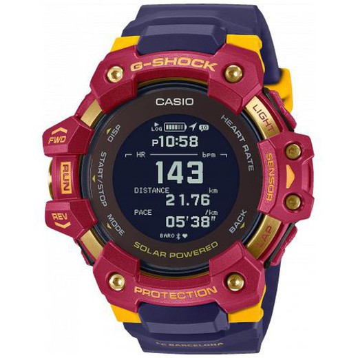 Casio G-Shock GBD-H1000BAR-4ER FC Barcelona Sport Blauw Horloge