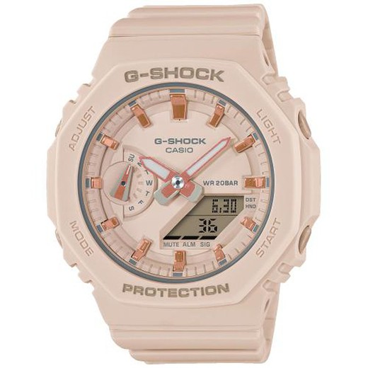 Casio G-Shock GMA-S2100-4AER Sportowy beżowy zegarek