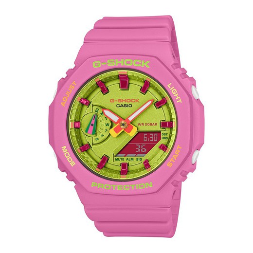 Γυναικείο ρολόι Casio G-Shock GMA-S2100BS-4AER Αθλητικό Ροζ