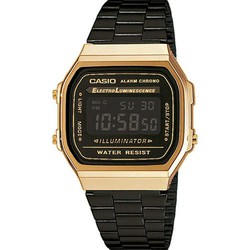 Reloj Casio Hombre A168WEGB-1BEF Negro Dorado