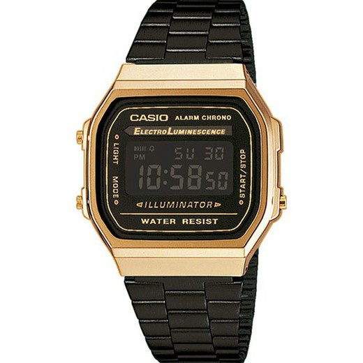 Zegarek męski Casio A168WEGB-1BEF Czarne złoto