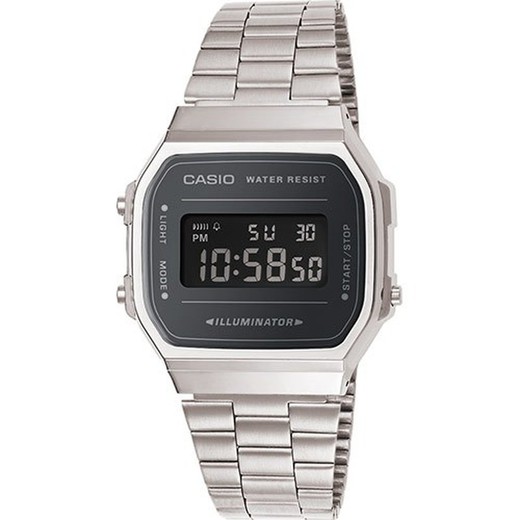 Casio Men's Watch A168WEM-1EF Steel Black