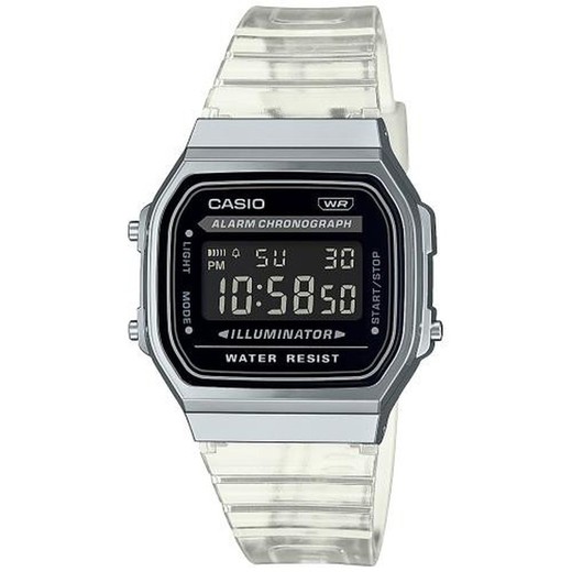 Relógio masculino Casio A168XES-1BEF transparente