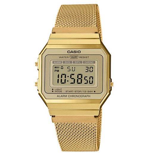 Ανδρικό ρολόι Casio A700WEMG-9AEF Gold Mat