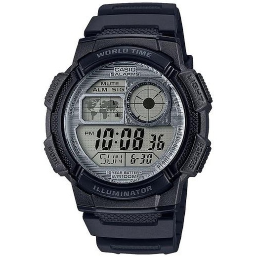 Męski zegarek Casio AE-1000W-7AVEF Digital Black