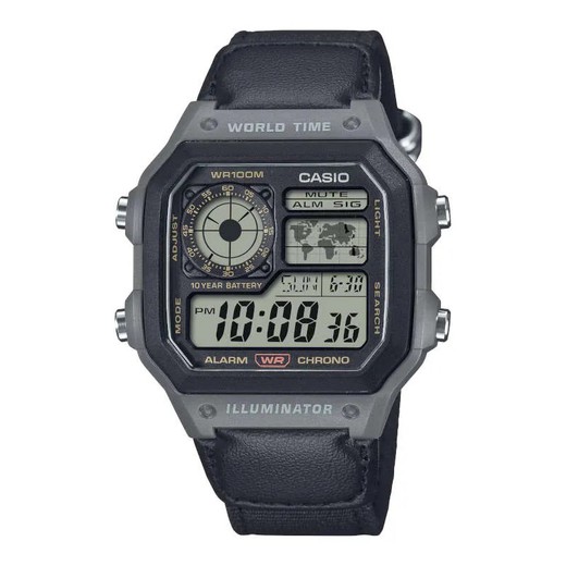 Reloj Casio Hombre AE-1200WHUB-8AVEF Nylon Negro