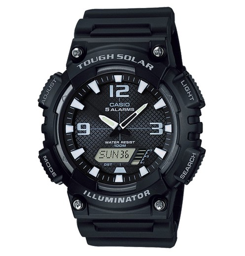 Relógio masculino Casio AQ-S810W-1AVEF esporte preto