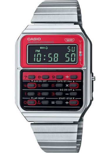 Relógio masculino Casio CA-500WE-4BEF em aço