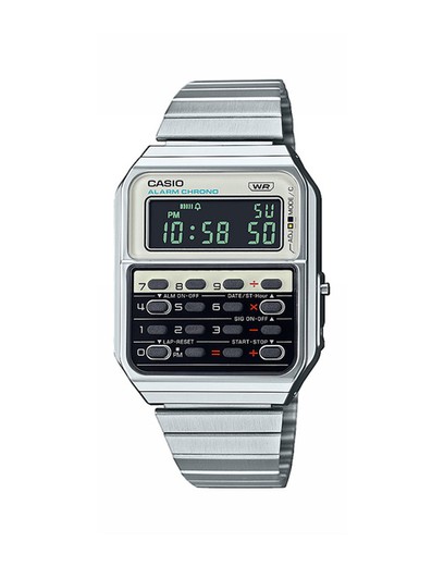 Casio herreur CA-500WE-7BEF Stål