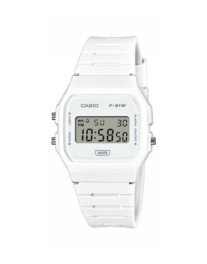 Reloj Casio Hombre F-91WB-7AEF Sport Blanco