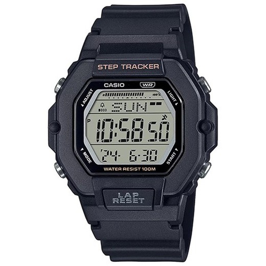 Relógio masculino Casio LWS-2200-1AVEF preto esportivo
