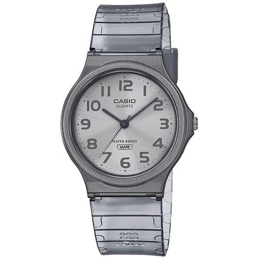 Męski zegarek Casio MQ-24S-8BEF Transparentny czarny