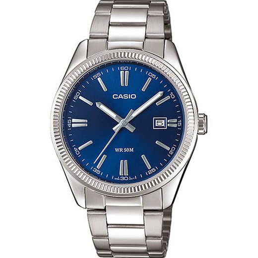 Relógio masculino Casio MTP-1302PD-2AVEF azul aço