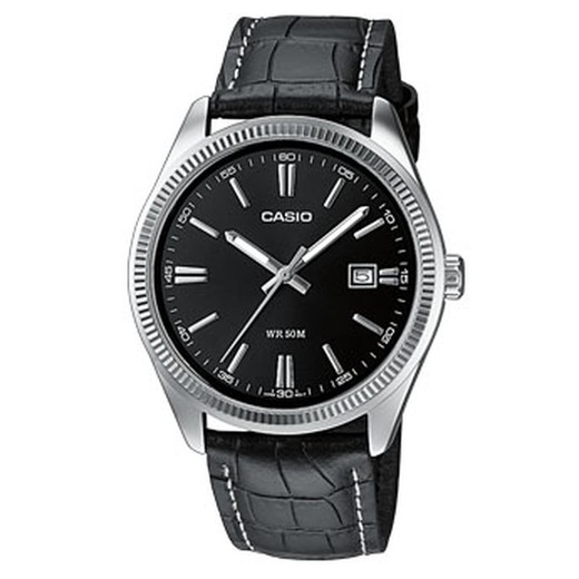 Casio Men's Watch MTP-1302PL-1AVEF Black Leather