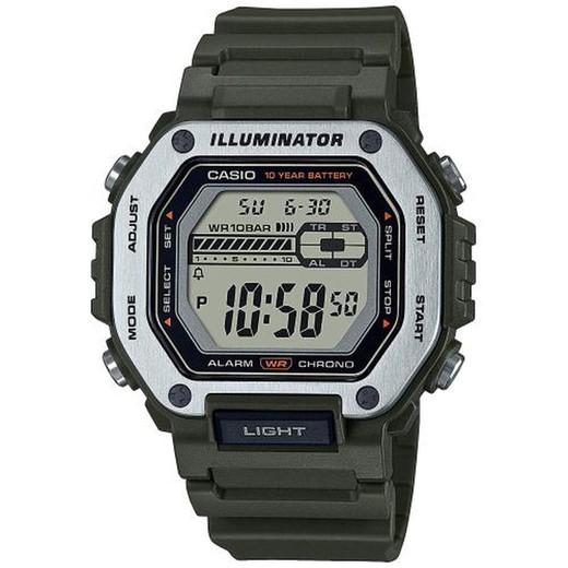 Relógio masculino Casio MWD-110H-3AVEF esporte cinza escuro