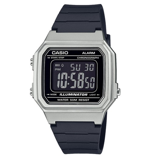 Relógio masculino Casio W-217HM-7BVEF esporte cinza
