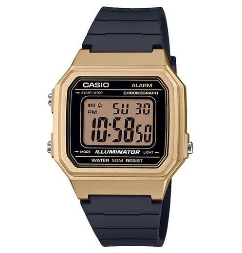 Relógio masculino Casio W-217HM-9AVEF Sport ouro