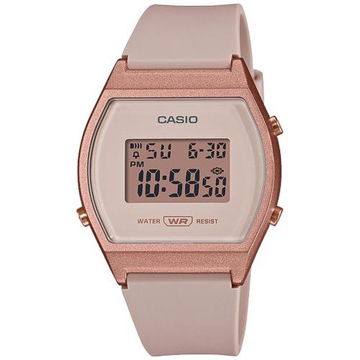Relógio masculino Casio LW-204-4AEF esporte rosa