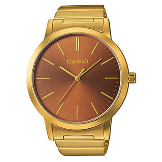 Złoty męski zegarek Casio LTP-E118G-5AEF
