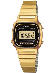 Złoty damski zegarek Casio LA670WEGA-1EF