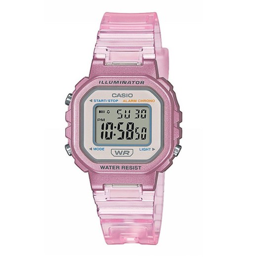 Reloj Casio Mujer LA-20WHS-4AEF Transparente Rosa