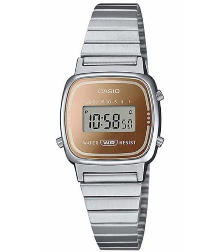 Casio Damenuhr LA670WES-4AEF Stahl