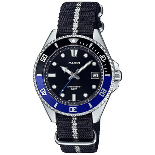 Reloj Casio Mujer MDV-10C-1A2VEF Tela Negro