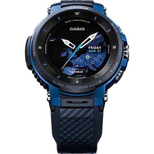 Zegarek Casio Pro Trek WSD-F30-BUCAE Smartwatch Blue