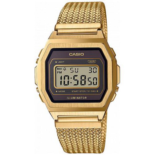 Casio Vintage Ρολόι A1000MGA-5EF Gold
