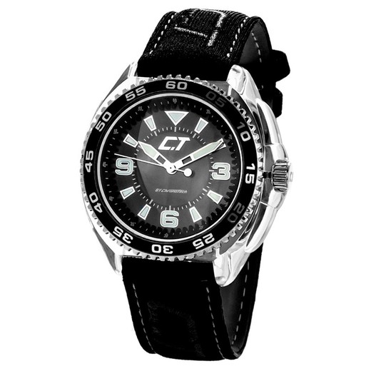 Reloj Chronotech Hombre CC6280L-01 Piel Negro